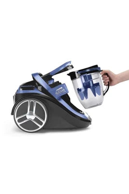 Aspirateur sans sac Rowenta Ro7691ea Aspirateur Traineau Sans Sac Silence Force Cyclonic 4a+aaa Animal Care Pro Silencieux 550w Bleu