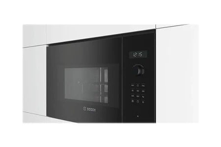 Micro-ondes + Gril Bosch Serie | 6 BEL554MB0 - Four micro-ondes grill - encastrable - 25 litres - 900 Watt - noir