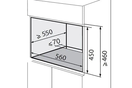 Micro-ondes mono-fonction Brandt Micro-ondes mono-fonction Encastrable BKS5132X 1650 W Acier inoxydable