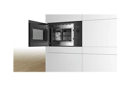 Micro-ondes + Gril Bosch Serie | 6 BEL554MB0 - Four micro-ondes grill - encastrable - 25 litres - 900 Watt - noir