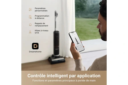 Aspirateur balai Dreame Aspirateur eau et poussière H14 pro Noir