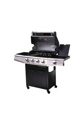 Barbecue Habitat et Jardin Barbecue gaz Bingo 5 - 5 Brûleurs dont 1 latéral - 15.2kW + Housse protection - Noir