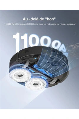 Aspirateur robot Ecovacs Aspirateur Robot DEEBOT T30 Omni Mini Station Robot Aspirateur Laveur, Noir