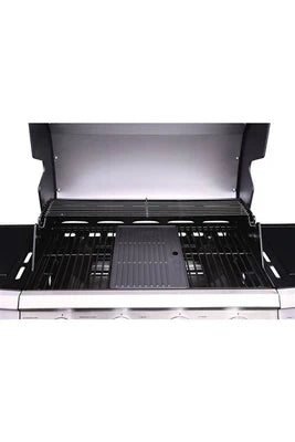 Barbecue Habitat et Jardin Barbecue gaz Bingo 5 - 5 Brûleurs dont 1 latéral - 15.2kW + Housse protection - Noir