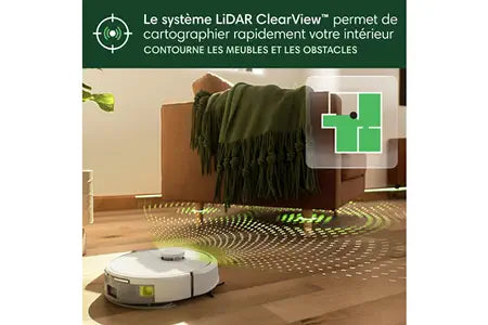 Aspirateur robot Irobot ROOMBA 105 COMBO ROBOT + AutoEmpty dock Blanc