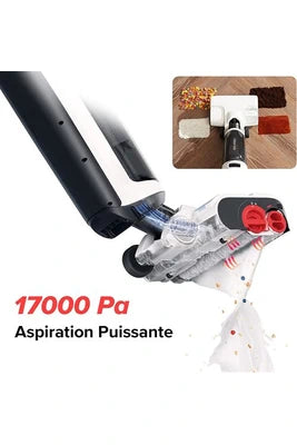 Aspirateur balai Roborock Dyad Pro Aspirateur balai sans fil - 260 W - 17000pa - Auto Nettoyage/Séchage/remplissage - Bord extrême 1mm