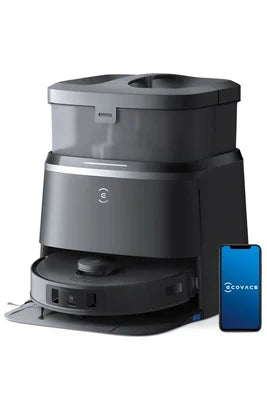 Aspirateur robot Ecovacs Aspirateur Robot DEEBOT T30 Omni Mini Station Robot Aspirateur Laveur, Noir