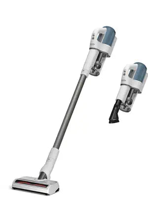 Aspirateur balai Miele DUOFLEX HX1 - Aspirateur sans fil coloris Blanc avec bloc moteur bleu nordique