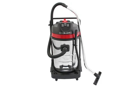 Aspirateur à eau et poussière MonsterShop Aspirateur Industriel 80L Sec et Humide 3000W Acier Inoxydable Aspirateur Commercial