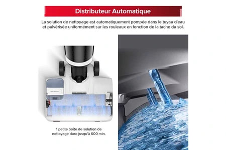 Aspirateur balai Roborock Dyad Pro Aspirateur balai sans fil - 260 W - 17000pa - Auto Nettoyage/Séchage/remplissage - Bord extrême 1mm