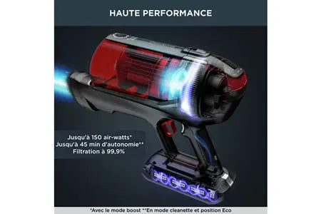 Aspirateur balai Rowenta X-FORCE FLEX 12.60 KIT ANIMAL SANS FIL Performant & Léger, Grande Autonomie RH98A9WO