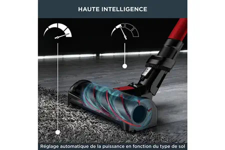 Aspirateur balai Rowenta X-FORCE FLEX 12.60 KIT ANIMAL SANS FIL Performant & Léger, Grande Autonomie RH98A9WO