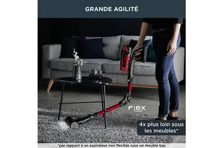 Aspirateur balai Rowenta X-FORCE FLEX 12.60 KIT ANIMAL SANS FIL Performant & Léger, Grande Autonomie RH98A9WO