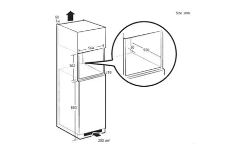 Micro-ondes mono-fonction Samsung MS22T8254AB
