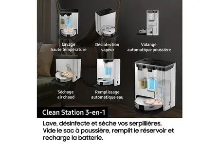 Aspirateur robot Samsung Jet Bot Combo AI - VR7MD97A14G