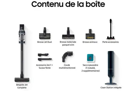 Aspirateur balai Samsung BESPOKE Jet Complete VS20A95843B