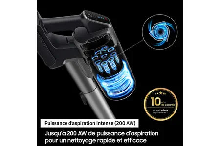 Aspirateur balai Samsung sans-fil Jet 75E Pet Menthe VS20B75BGR1