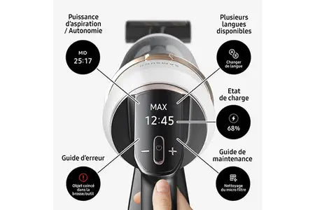 Aspirateur balai Samsung sans-fil Jet 95 Complete Bleu VS20C95E4TB
