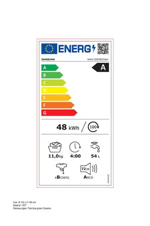 Lave-linge hublot SAMSUNG WW11DG5B25AH