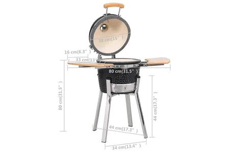 Barbecue americain vidaXL Kamado barbecue 81 cm keramiek41721