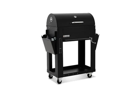 Barbecue à charbon Brasero Barbecue charbon Malaga - - Grille acier chromé 72 x 40,5 cm - Cuve charbon ajustable en hauteur avec manivelle, Noir