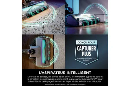 Aspirateur balai Shark Power Detect avec base de vidage automatique IP3251 EUT