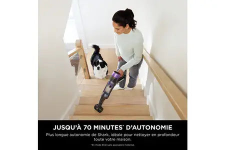Aspirateur balai Shark Power Detect avec base de vidage automatique IP3251 EUT
