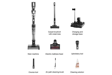 Aspirateur balai Jimmy Aspirateur et laveur sans fil 5 en 1 PW11 Pro Max puissance élevée de 460 W double nettoyage avec deux rouleaux-brosses